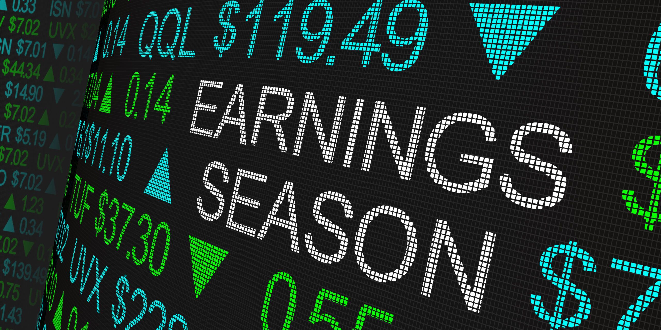 Earnings Season Company Reports Stock Market Ticker Words 3d Illustration