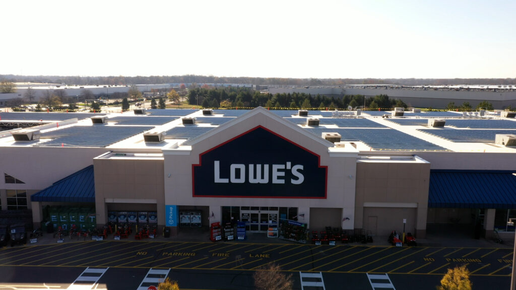 Lowes store solar panels