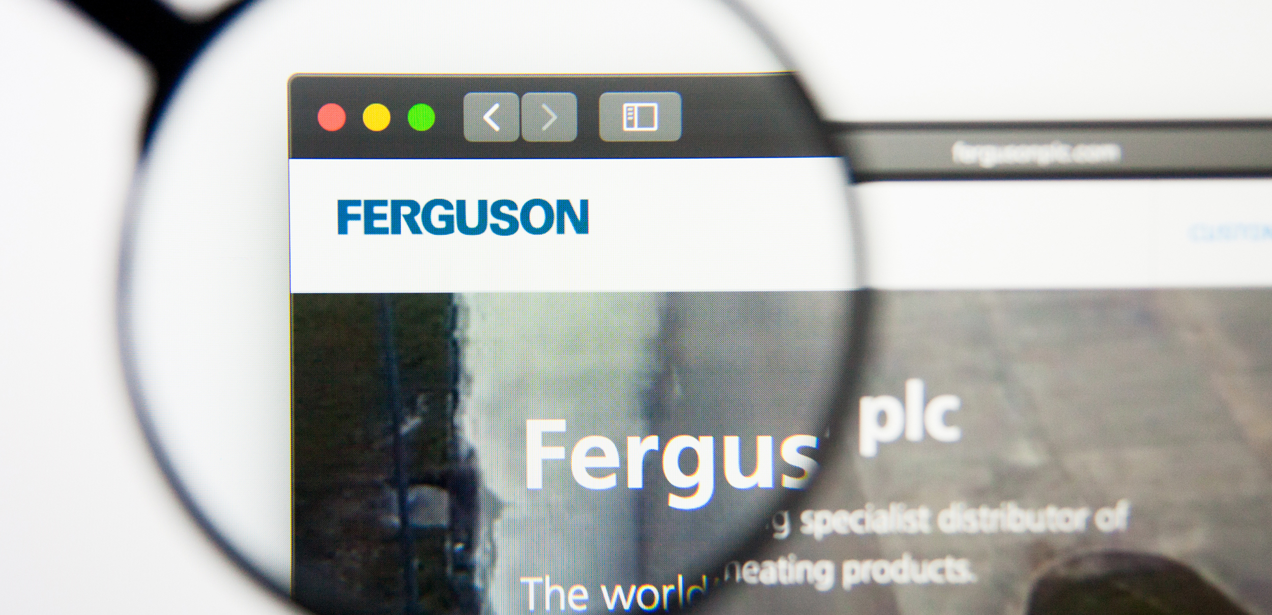 Los Angeles, California, USA - 5 March 2019: Ferguson website homepage. Ferguson logo visible on screen, Illustrative Editorial