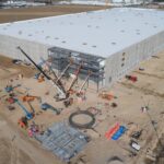 Distribution facility being constructed