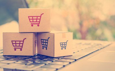 Online shopping / ecommerce and delivery service concept