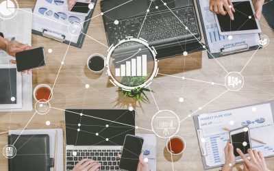 Data Analysis for Business and Finance Concept. Graphic interface showing future computer technology of profit analytic, online marketing research and information report for digital business strategy.