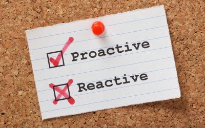 Proactive versus Reactive on a cork notice board