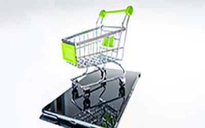 shopping cart on tablet