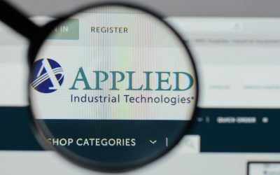 Milan, Italy - August 10, 2017: Applied Industrial Technologies logo on the website homepage.