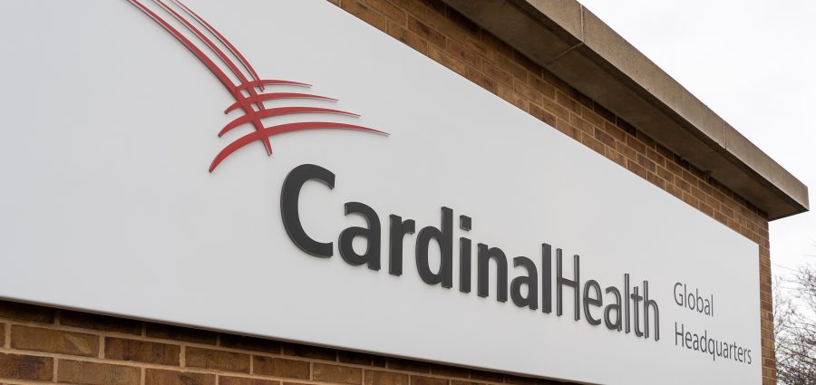 Dublin, Ohio, USA - December 27, 2021: CardinalHealth sign at th