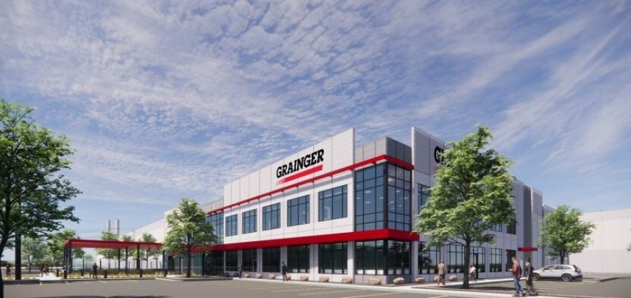 Rendering of Grainger's future Hockley, TX distribution center. (Grainger photo)