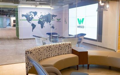 Collaboration space at Wesco's Innovation Center in Glenview, IL.