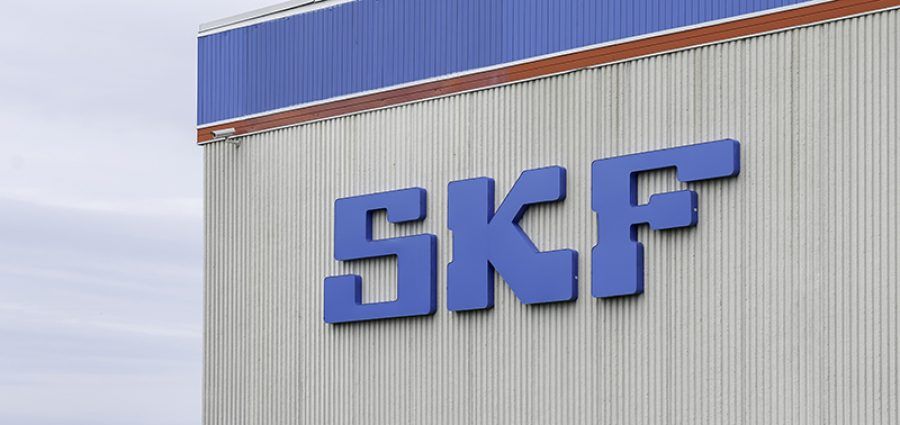 SKF building logo sign